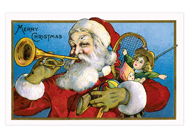 Santa Claus Postcard Box - 36 Unique Vintage Holiday Postcards