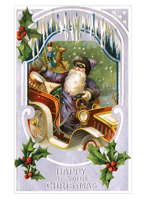Santa Claus Postcard Box - 36 Unique Vintage Holiday Postcards