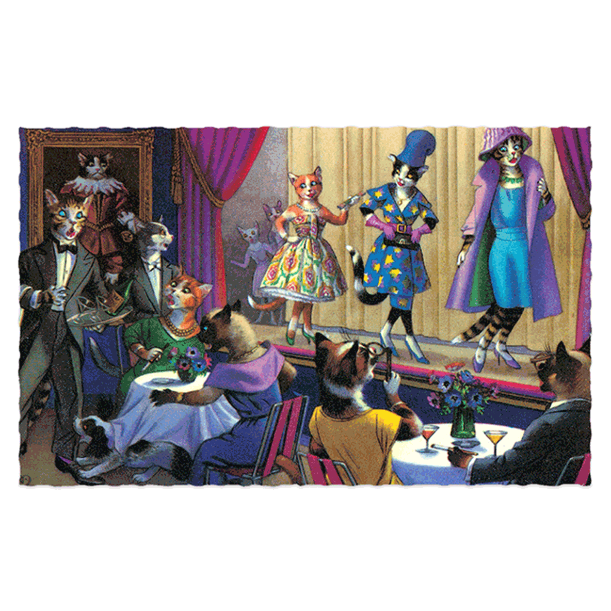 Delightfully Dressed Cats Postcard Box - Everyday Boxed Postcards