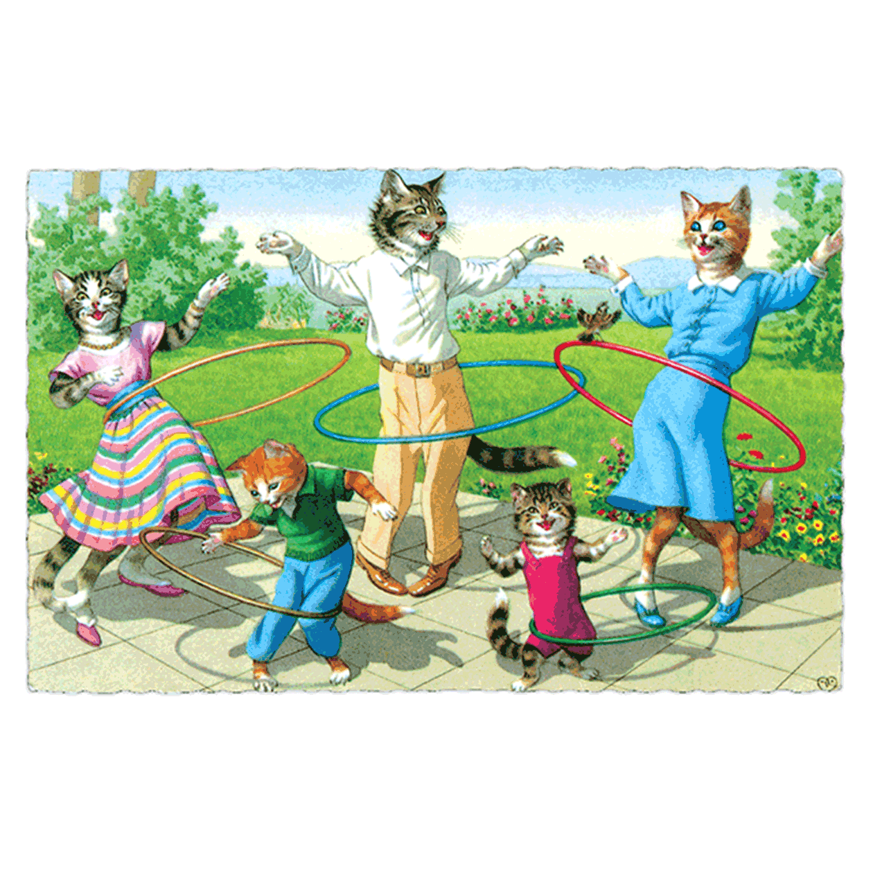 Delightfully Dressed Cats Postcard Box - Everyday Boxed Postcards