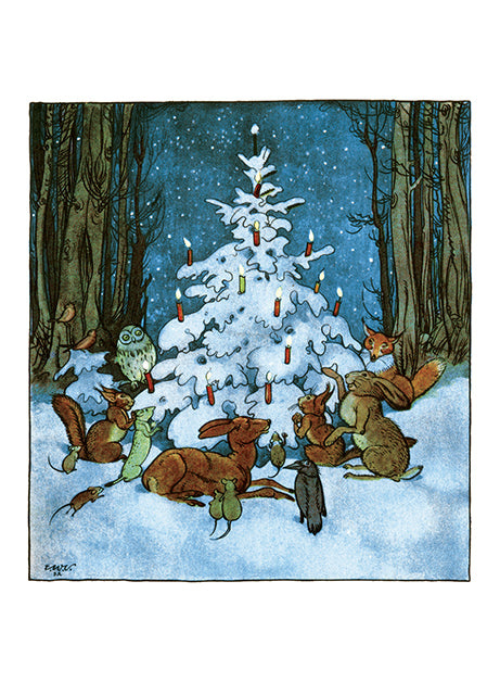 Animals' Holiday - Vintage Holiday Boxed Greeting Cards