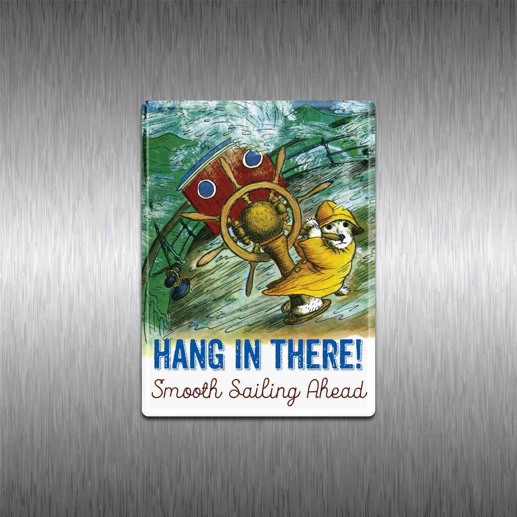 Dog in a Rough Sea - Modern Storybook Magnet