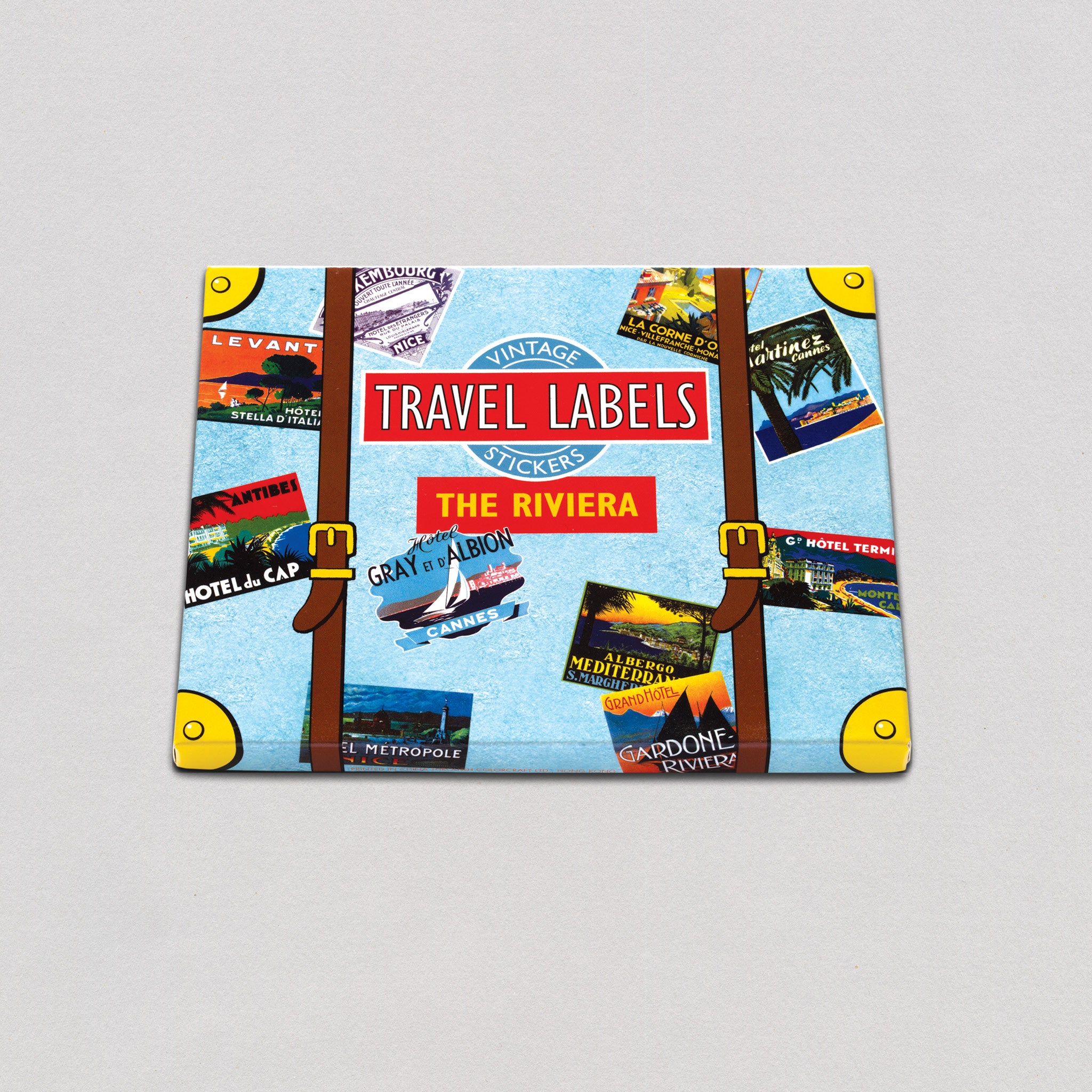 Italian Riviera Sticker The Riviera - Travel Label Sticker Box – Laughing Elephant