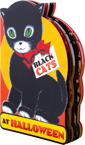 Black Cats At Halloween - Children's Shape Book