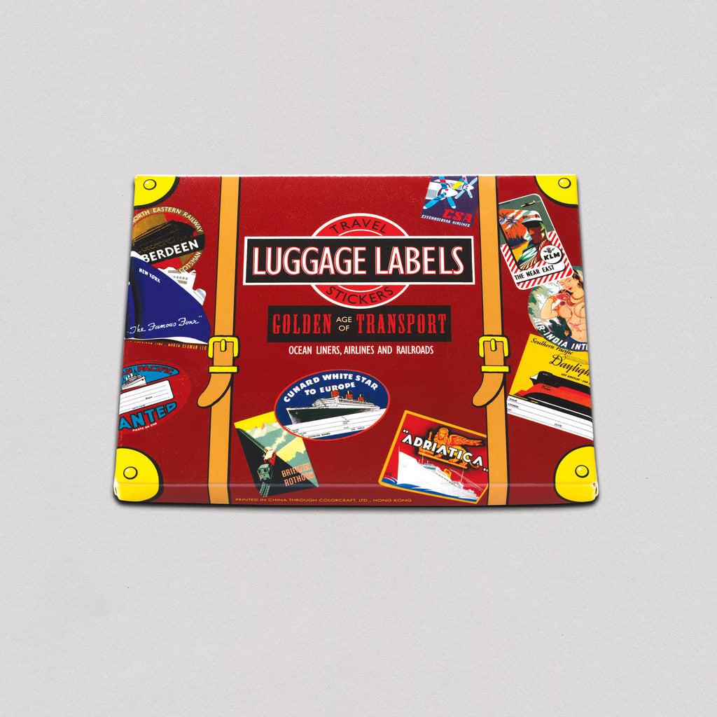 Golden Age of Transport - Travel Label Sticker Box