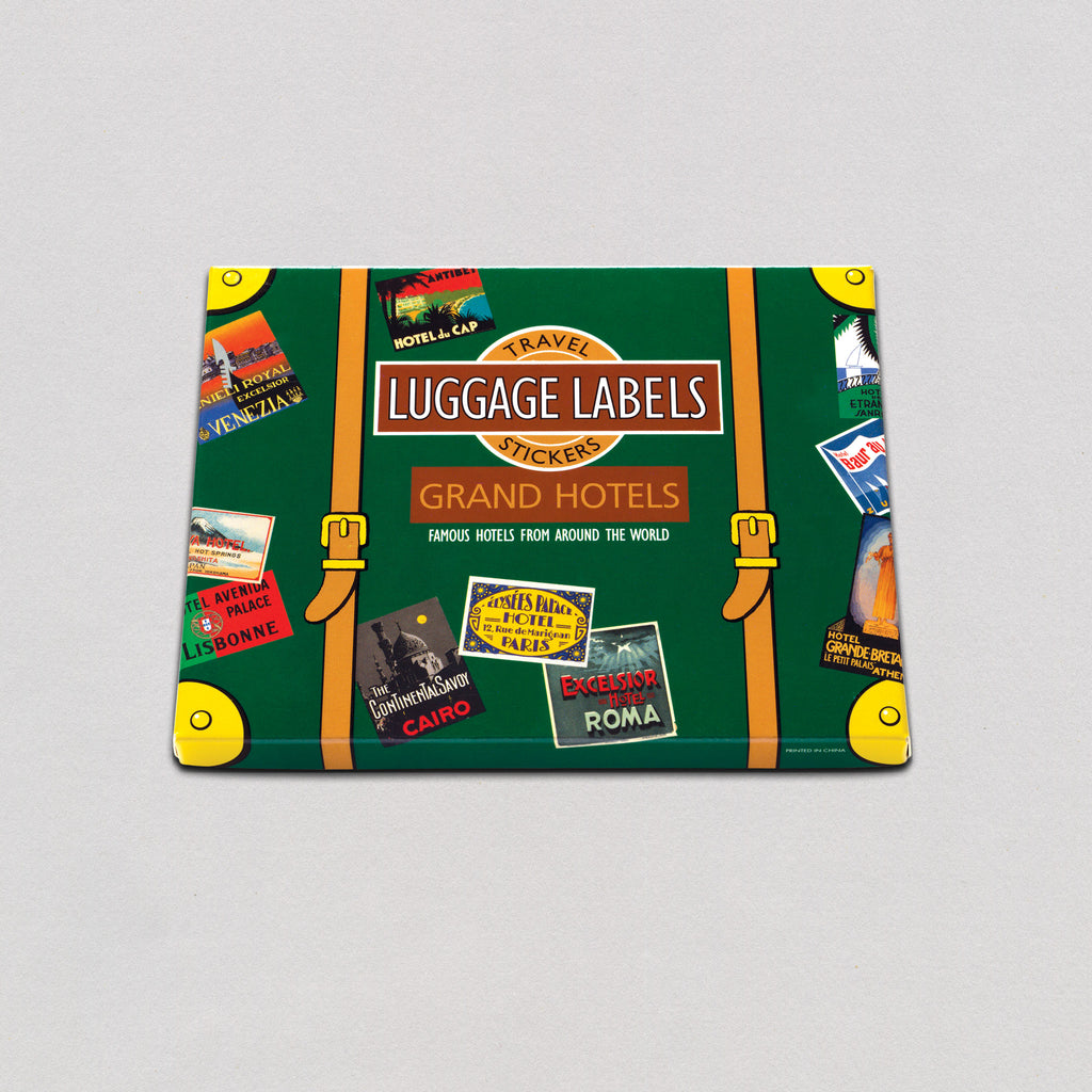 Grand Hotels - Travel Label Sticker Box