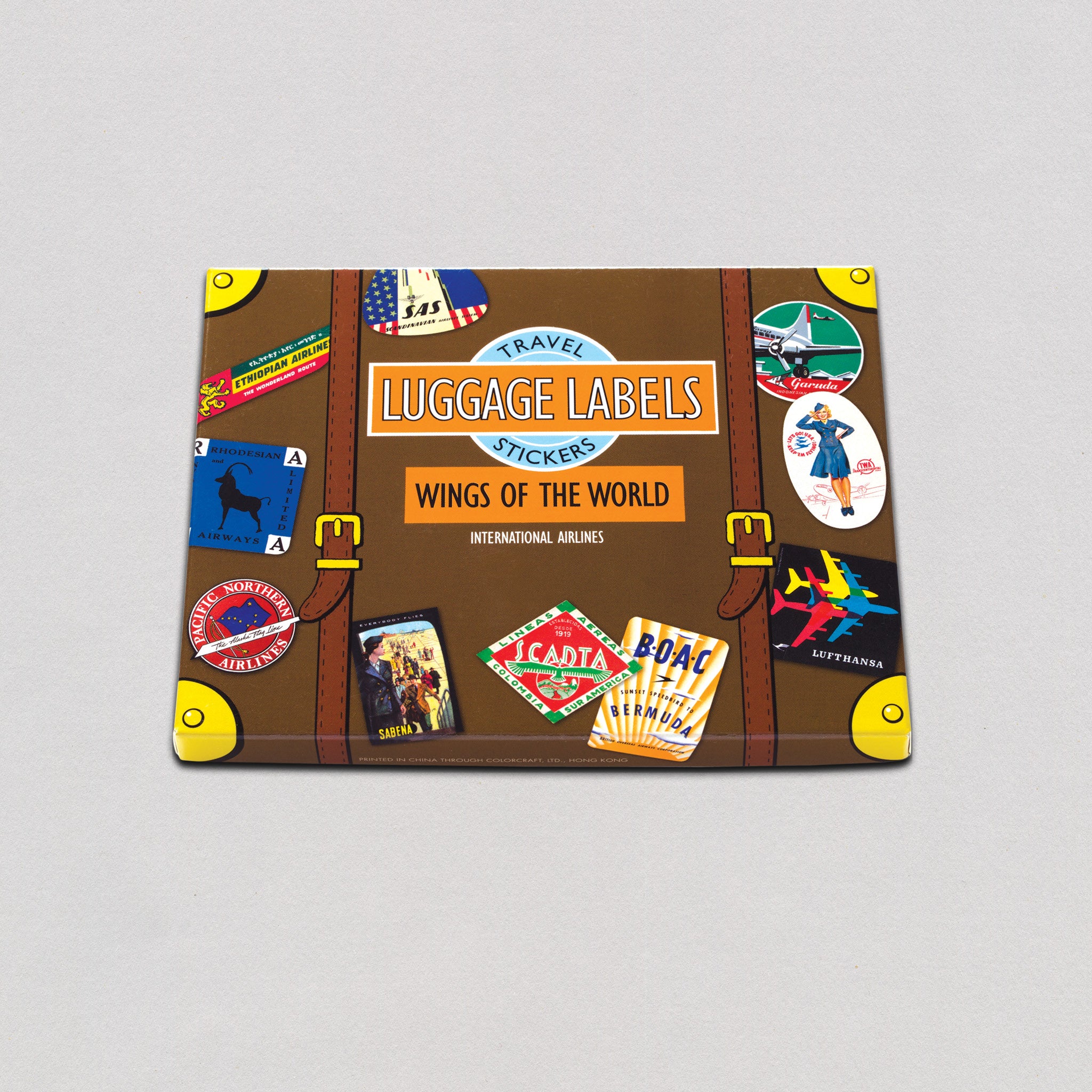 Wings of the World - Travel Label Sticker Box – Laughing Elephant