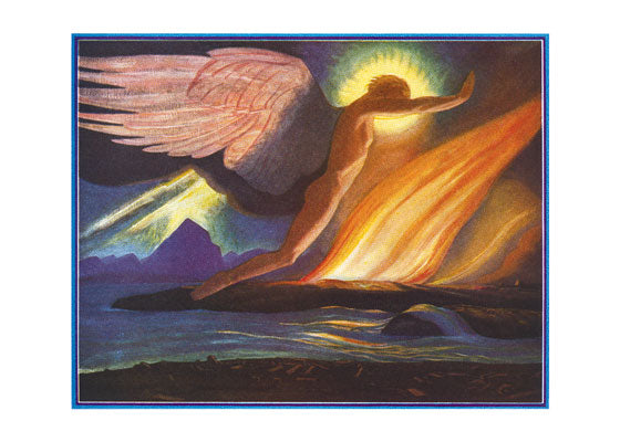 Angel over Water - Sympathy Greeting Card