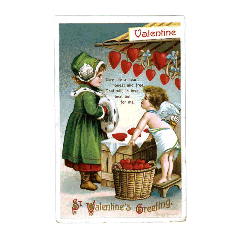 Sweet Hearts Postcard Book - 30 Unique Vintage Postcards