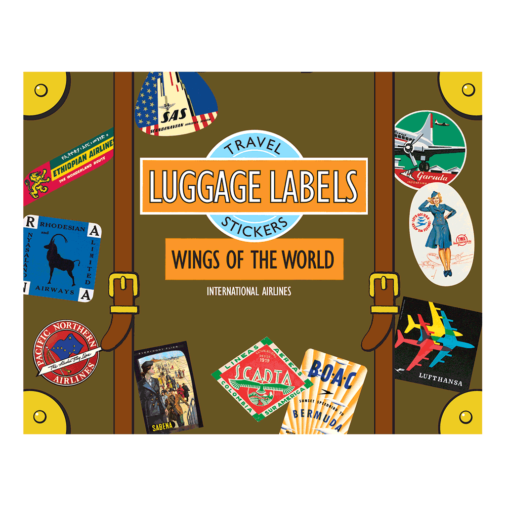 Wings of the World - Travel Label Sticker Box
