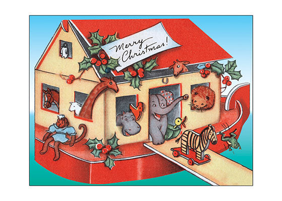 Toy Christmas Ark - Christmas Greeting Card
