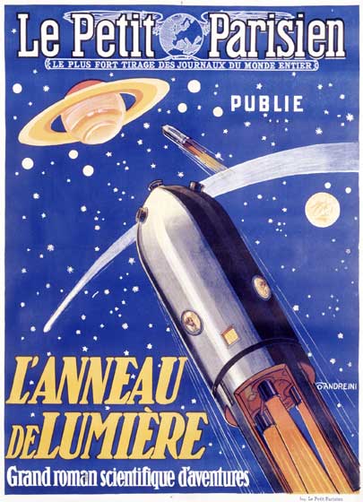 Le Petit Parisien: Rocketship - Weird & Wonderful Greeting Card