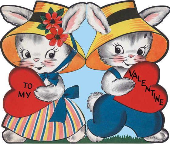 Bunnies Valentine - Valentine's Day Greeting Card
