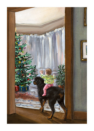 See the Christmas Tree Carl! - Good Dog Carl Greeting Card