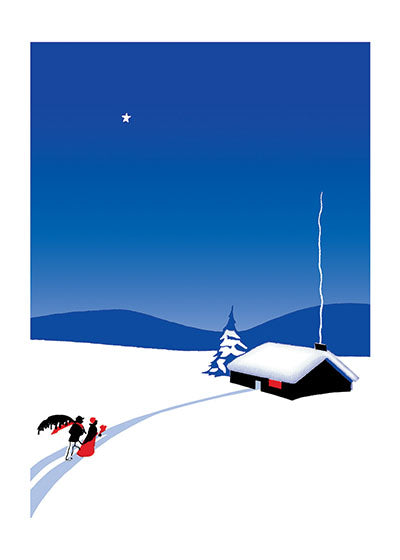Winter Night - Christmas Greeting Card
