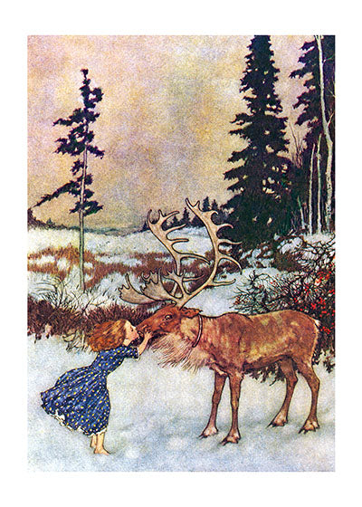 Gerda & the Reindeer - Storybook Classics Greeting Card