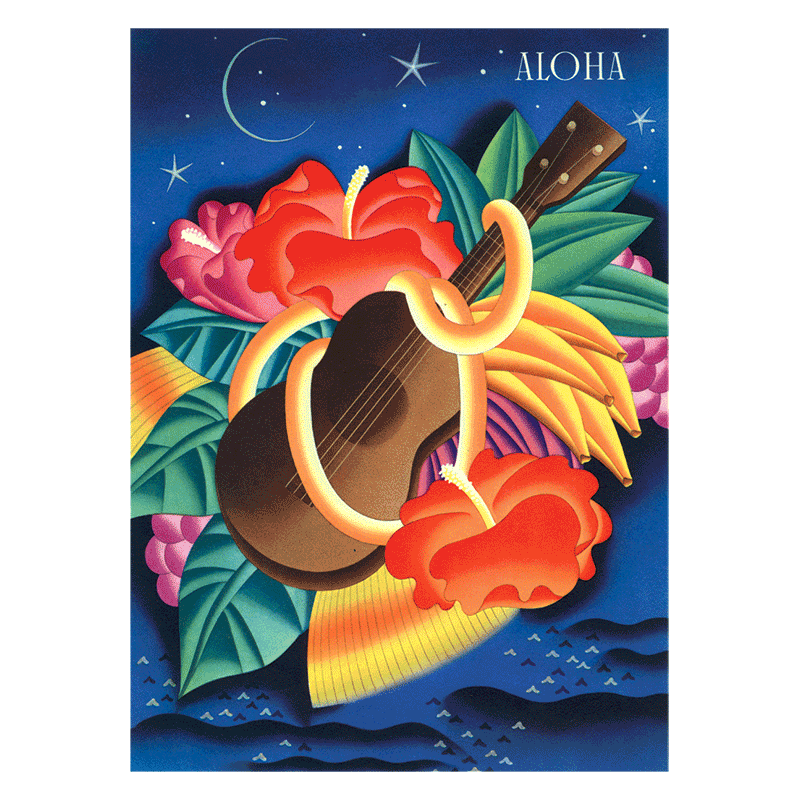 Aloha Hawaii - Travel Label Sticker Box