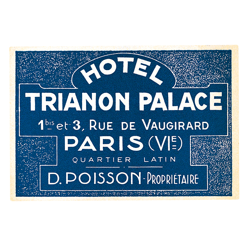 Bonjour Paris - Travel Label Sticker Box