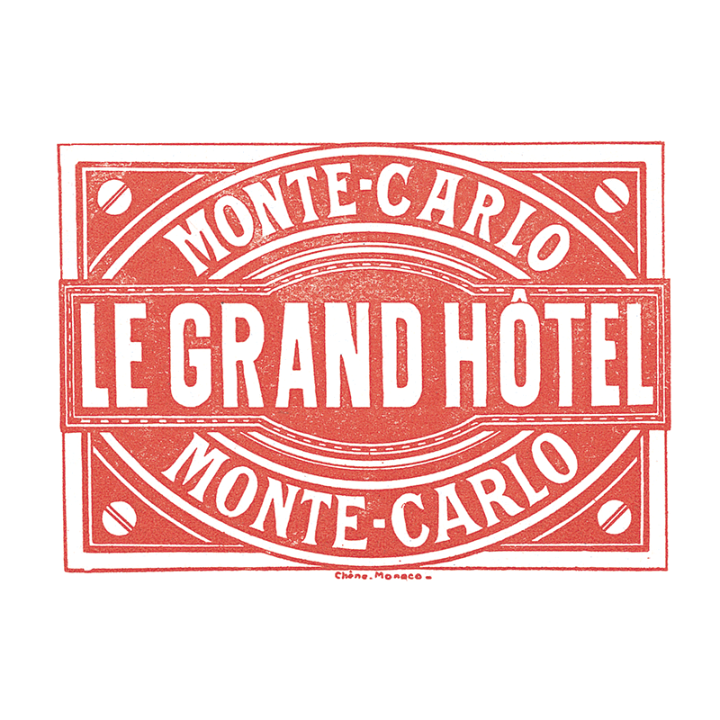 Grand Label Grand Hotels - Travel Label Sticker Box – Laughing Elephant