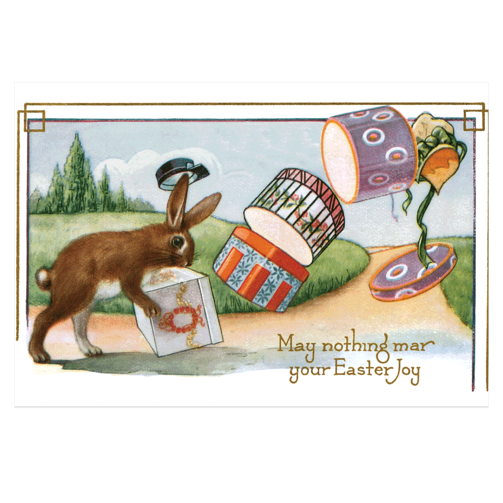 Joyful Easter Postcard Box - 36 Unique Vintage Postcards